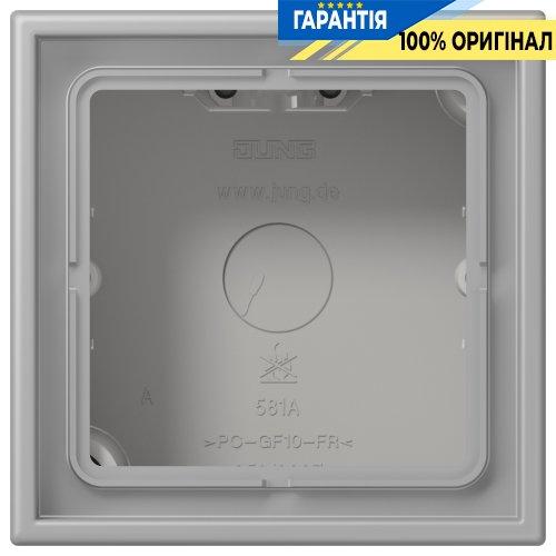 Коробка 1-постова накладного монтажу JUNG LC581A204 gris moyen (32012)