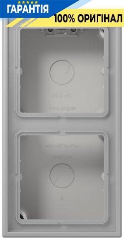 Коробка накладного монтажу 2-постова JUNG LC582A204 gris moyen (32012)