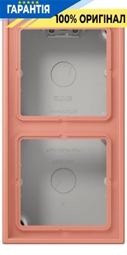 Коробка 2-постова накладного монтажу JUNG LC582A233 колір l’ocre rouge moyen (32111)