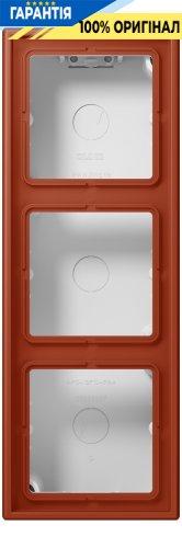 Коробка накладного монтажу 3-позиційна JUNG LC583A232 l'ocre rouge (32110)
