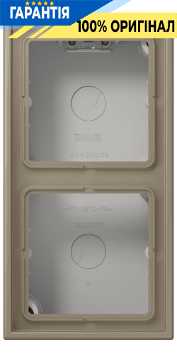Коробка накладного монтажу 2-позиційна JUNG LC582A242 ombre naturelle moyenne (32141)