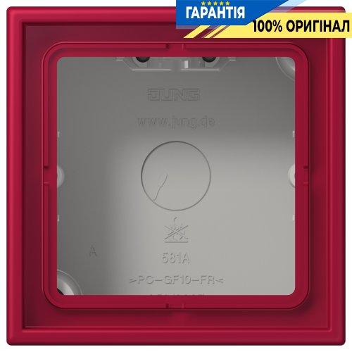 Коробка 1-постова накладного монтажу JUNG LC581A229 rouge carmin (32100)