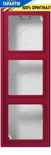 Коробка накладного монтажу 3-позиційна JUNG LC583A229 rouge carmin (32100)