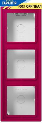 Коробка накладного монтажу 3-позиційна JUNG LC583A230 rouge rubia (32101)
