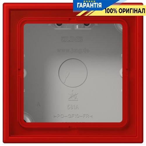 Коробка 1-полюсна накладного монтажу JUNG LC581A227 rouge vermillon 31 (32090)
