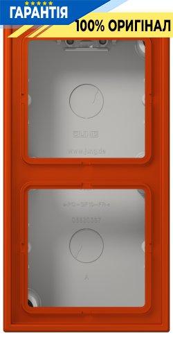 Коробка накладного монтажу 2-позиційна JUNG LC582A244 rouge vermillon 59
