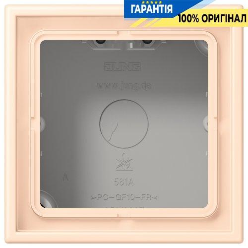 Коробка 1-постова накладного монтажу JUNG LC581A238 terre sienne pâle (32123)