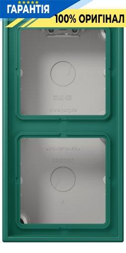 Коробка накладного монтажу 2-позиційна JUNG LC582A216 vert anglais