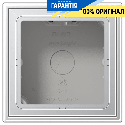 Коробка 1-постова накладного монтажу JUNG AL2581A-L алюмінієва
