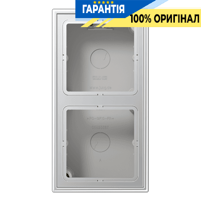 Коробка 2-постова накладного монтажу JUNG AL2582A-L алюмінієва
