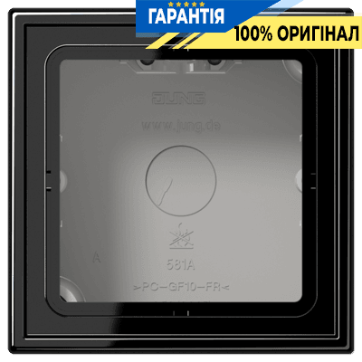 Коробка 1-постова накладного монтажу JUNG LS581ASW чорний