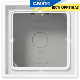 Коробка 1-местна накладного монтажу біла JUNG LS581AWW