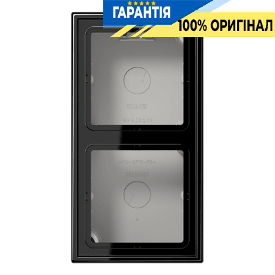 Коробка 2-постова накладного монтажу JUNG LS582ASW чорний
