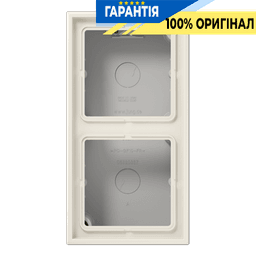 Коробка 2-постова накладного монтажу JUNG LS582AW слонова кістка, для встановлення електроустановних виробів
