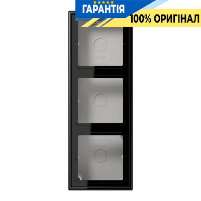 Коробка 3-постова накладного монтажу JUNG LS583ASW чорний