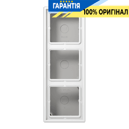 Коробка 3-постова накладного монтажу JUNG LS583AWW біла для електропроводки