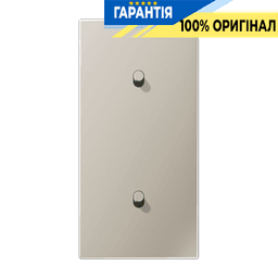 Центральна плата з двома одиночними тумблерами вертикальна «циліндр» LS1912 JUNG ES12-20R1 нержавіюча сталь