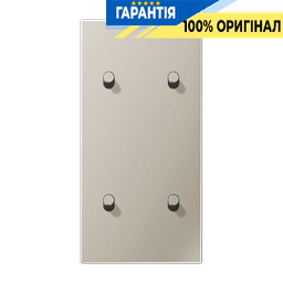 Центральна плата з двома подвійними тумблерами циліндр вертикальний LS1912 JUNG ES12-25R1 нержавіюча сталь