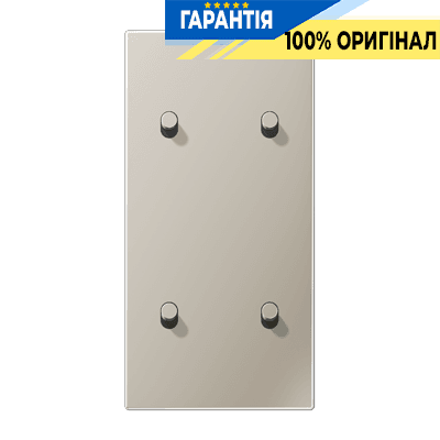 Центральна плата з двома подвійними тумблерами циліндр вертикальний LS1912 JUNG ES12-25R1 нержавіюча сталь