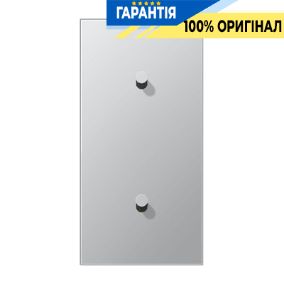 Центральна плата з двома одиночними тумблерами вертикальна «конус» LS1912 JUNG AL12-20K0 алюміній