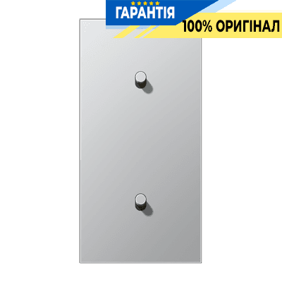 Центральна плата з двома одиночними тумблерами вертикальна «циліндр» LS1912 JUNG AL12-20R0 алюміній
