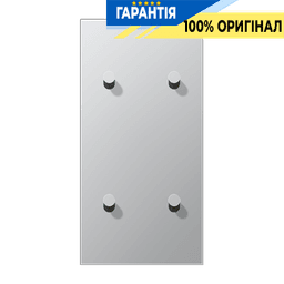 Центральна плата з двома подвійними тумблерами «конус» вертикальна LS1912 JUNG AL12-25K0 алюміній