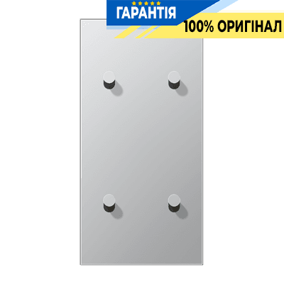 Центральна плата з двома подвійними тумблерами «конус» вертикальна LS1912 JUNG AL12-25K0 алюміній