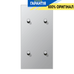 Центральна плата з двома подвійними тумблерами «циліндр» вертикальна LS1912 JUNG AL12-25R0 алюміній