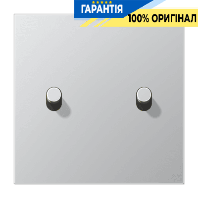 Центральна плата з 2-м тумблером «циліндр» LS1912 JUNG AL12-5R0 алюміній