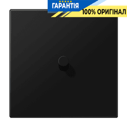 Центральна плата з тумблером «конус» JUNG LS1912 AL12-0SWMK08 чорний матовий