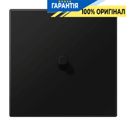 Центральна плата з тумблером «циліндр» LS1912 JUNG AL12-0SWMR08 чорний матовий