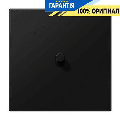 Центральна плата з тумблером «циліндр» LS1912 JUNG AL12-0SWMR08 чорний матовий