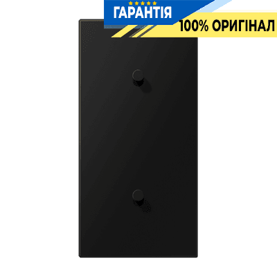 Центральна плата з двома одиночними тумблерами вертикальна «конус» LS1912 JUNG AL12-20SWMK08 чорний матовий