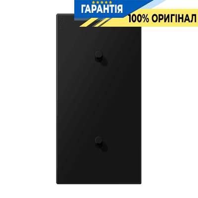 Центральна плата з двома одиночними тумблерами вертикального типу «циліндр» LS1912 JUNG AL12-20SWMR08 чорний матовий