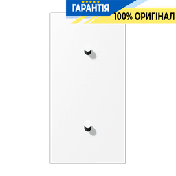 Центральна плата з двома одиночними вертикальними тумблерами «конус» LS1912 JUNG AL12-20WWMK07 білосніжний матовий