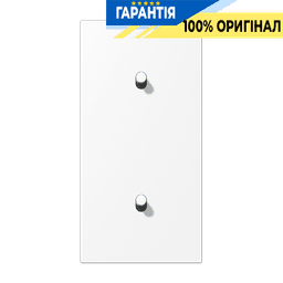 Центральна плата з двома одиночними тумблерами вертикальна «циліндр» LS1912 JUNG AL12-20WWMR07 біло-сніжний матовий