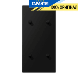 Центральна плата з двома подвійними тумблерами циліндр вертикальний LS1912 JUNG AL12-25SWMR08 чорний матовий