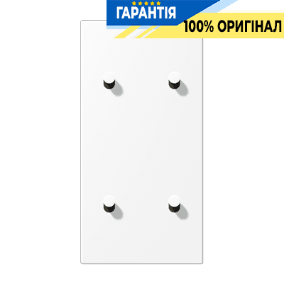 Центральна плата з двома подвійними тумблерами «конус» вертикальна LS1912 JUNG AL12-25WWMK07 білосніжний матовий