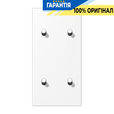 Центральна плата з двома подвійними тумблерами циліндр LS1912 JUNG AL12-25WWMR07 біло-сніжний матовий