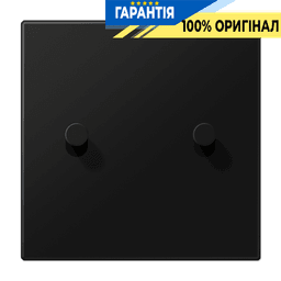 Центральна плата з 2-м тумблером «конус» LS1912 JUNG AL12-5SWMK08 чорний матовий