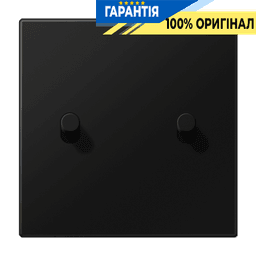Центральна плата з 2-м тумблером «циліндр» LS1912 JUNG AL12-5SWMR08 чорний матовий
