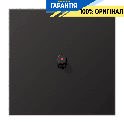 Центральна плата з тумблером «циліндр» з віконцем LS1912 JUNG AL12-0KODR01 Dark для електроустановок