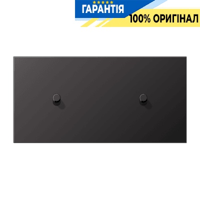 Центральна плата з двома одиночними тумблерами горизонтальна «конус» LS1912 JUNG AL12-200DK01 Dark