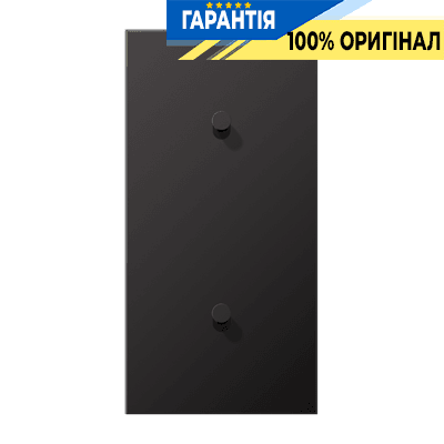 Центральна плата з двома одиночними тумблерами вертикальна «конус» LS1912 JUNG AL12-20DK01 Dark