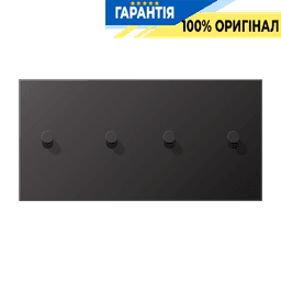 Центральна плата з двома подвійними тумблерами «конус» горизонтальна LS1912 JUNG AL12-250DK01 Dark