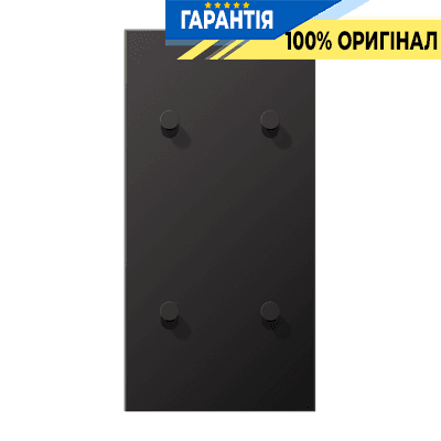 Центральна плата з двома подвійними вертикальними тумблерами «конус» LS1912 JUNG AL12-25DK01 Dark