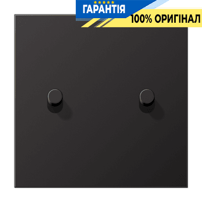 Центральна плата з 2-м тумблером «циліндр» LS1912 JUNG AL12-5DR01 Dark