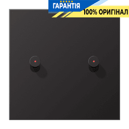Центральна плата з 2-ма тумблерами «конус» з віконцем LS1912 JUNG AL12-5KODK01 Dark