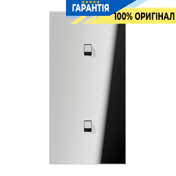 Центральна плата з двома одиночними тумблерами вертикальна «куб» LS1912 JUNG GCR12-20E22 хром
