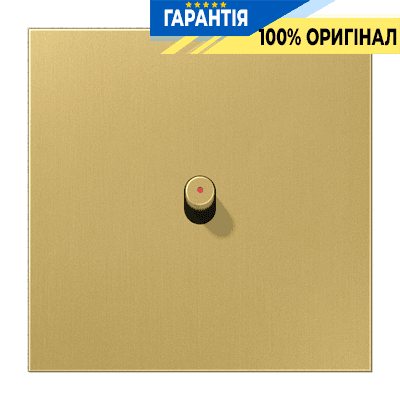Центральна плата з тумблером «циліндр» з віконцем LS1912 JUNG ME12-0KOCR25 латунь Classic
